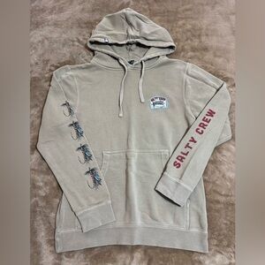 Salty Crew Beige Hoodie with Graphic Design